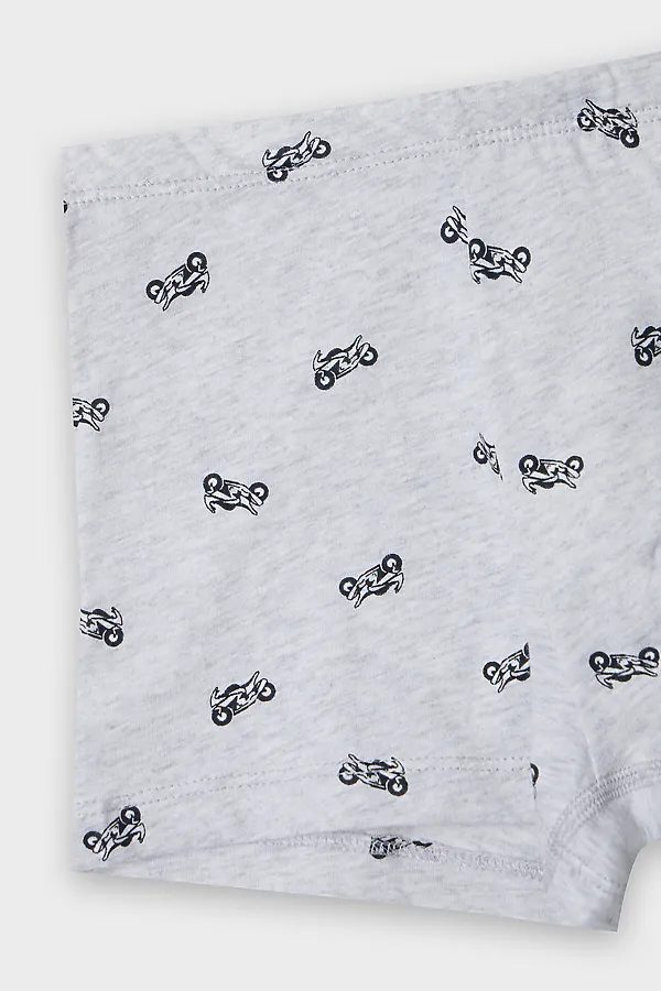Трусы для мальчиков MARK FORMELLE, мотоциклы на св.сером меланже - фото 2