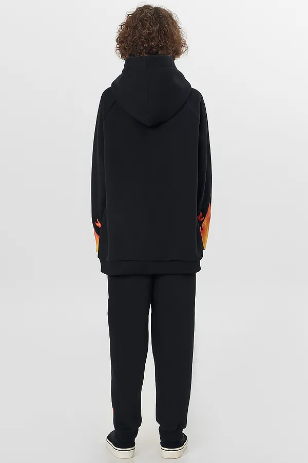 Комплект для мальчиков (худи, брюки) MARK FORMELLE, черный +печать - фото 2