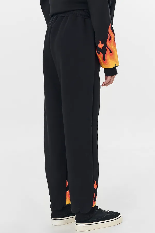 Комплект для мальчиков (худи, брюки) MARK FORMELLE, черный +печать - фото 2