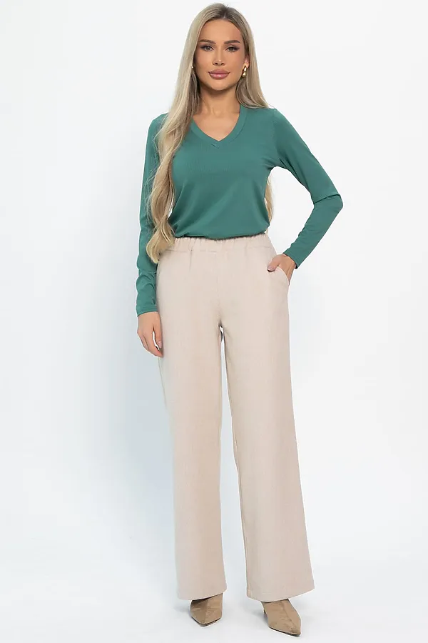 Брюки Мидл LADY TAIGA, светло-бежевые - фото 2