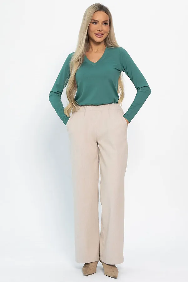 Брюки Мидл LADY TAIGA, светло-бежевые - фото 2