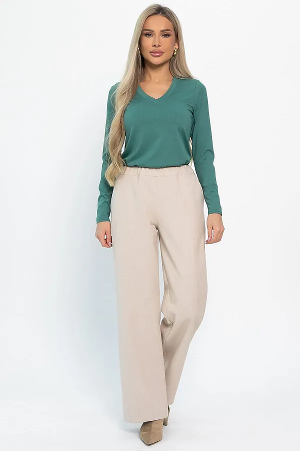 Брюки Мидл LADY TAIGA, светло-бежевые - фото 2