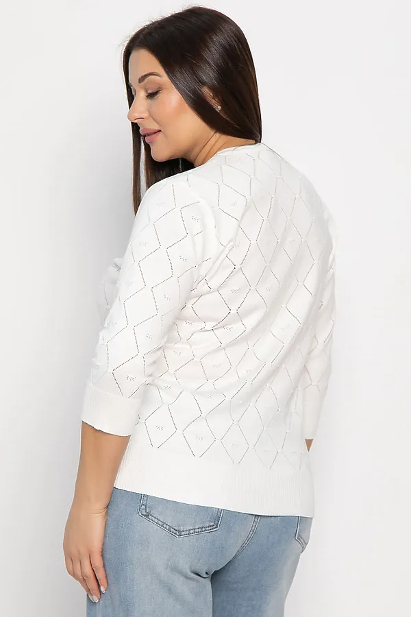 Блуза Нежный узор LADY TAIGA, молочная - фото 2