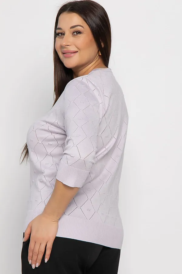 Блуза Нежный узор LADY TAIGA, сиреневая - фото 2