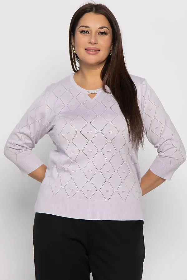 Блуза Нежный узор LADY TAIGA, сиреневая - фото 2