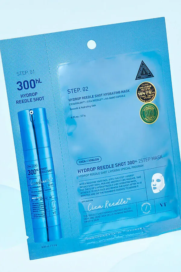 Интенсивная увлажняющая маска с микроиглами / Hydrop Reedle Shot 300hL 2 Step Mask, 1,5 г + 27 г KRISTALLER, - - фото 2