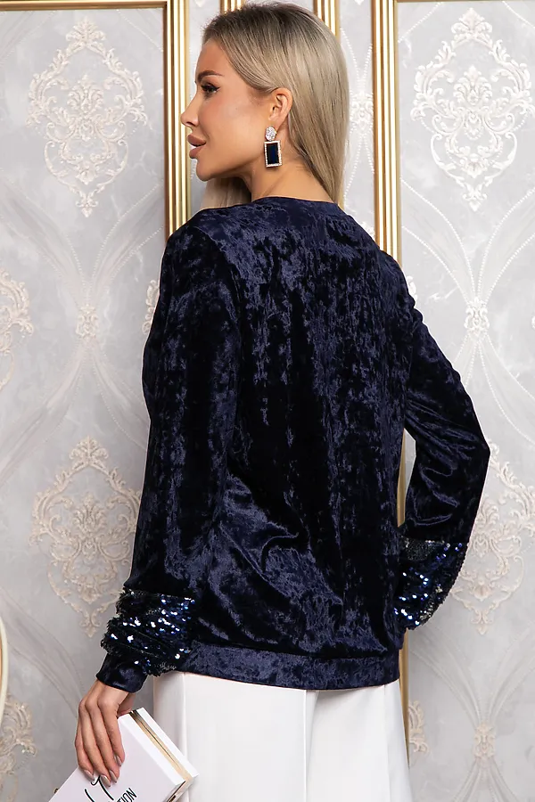 Джемпер Амалия LADY TAIGA, темно-синяя - фото 2