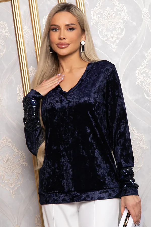 Джемпер Амалия LADY TAIGA, темно-синяя - фото 2