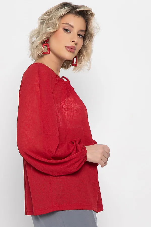 Блуза Шарм LADY TAIGA, красная - фото 2