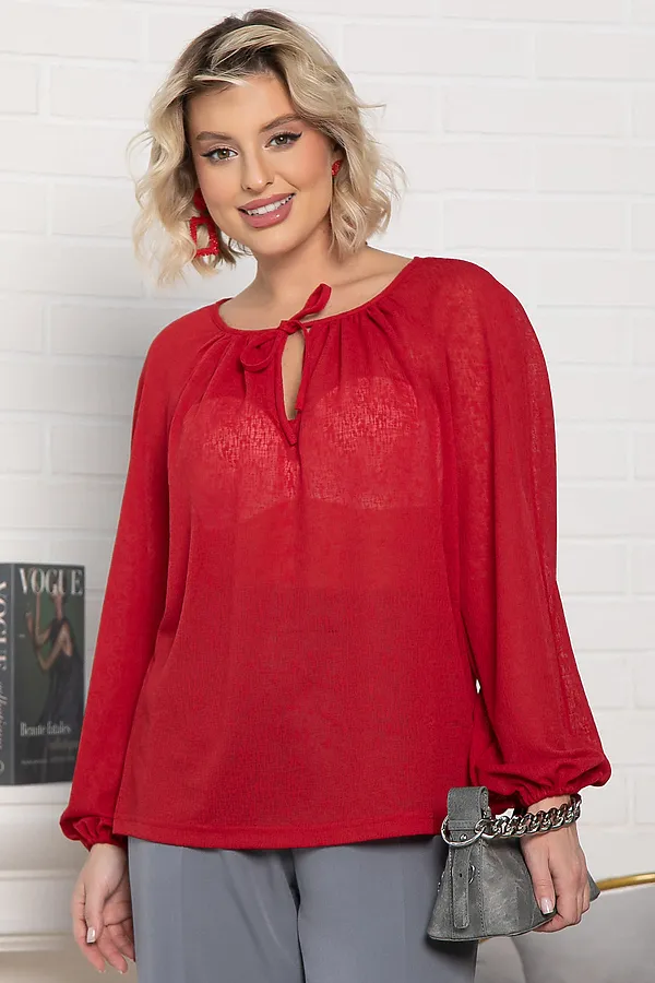Блуза Шарм LADY TAIGA, красная - фото 2