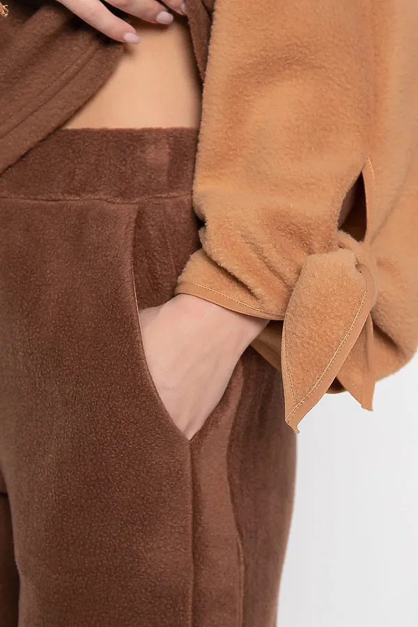 Костюм флисовый Уютный дуэт LADY TAIGA, шоколадный - фото 2