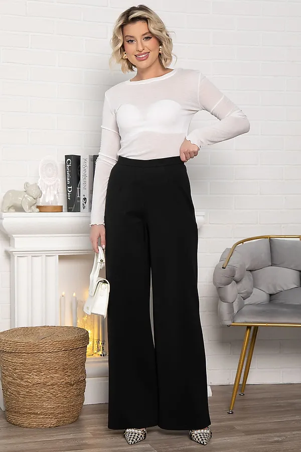 Брюки трикотажные Жанин LADY TAIGA, черные - фото 2