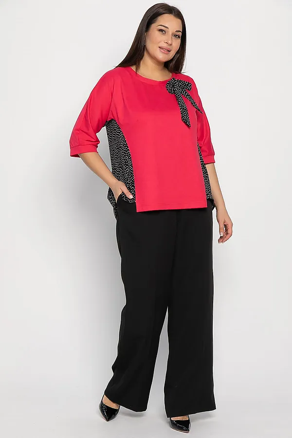 Блуза Федерика LADY TAIGA, малиново-черная - фото 2