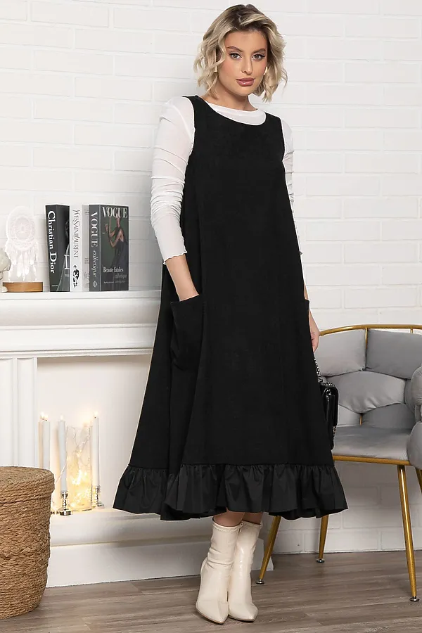 Сарафан бохо LADY TAIGA, черный - фото 2