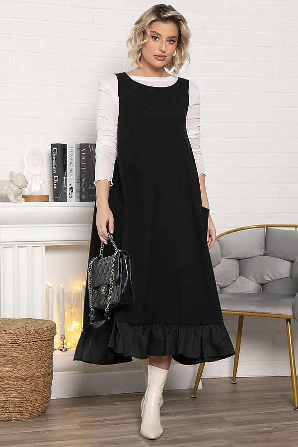 Сарафан бохо LADY TAIGA, черный - фото 2