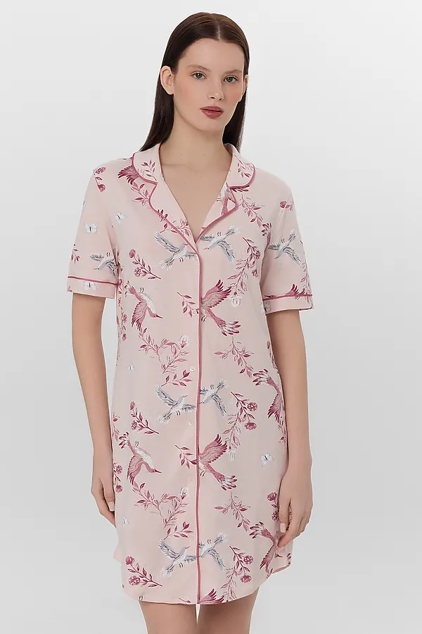Одежда для дома MARK FORMELLE, птицы на нежно -розовом - фото 2