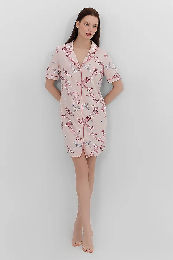 Одежда для дома MARK FORMELLE, птицы на нежно -розовом - фото 2