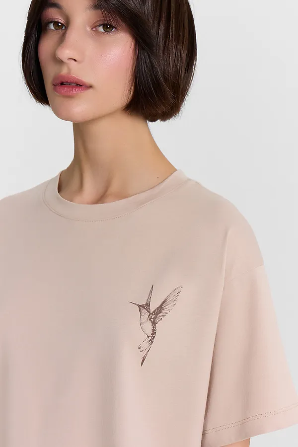 Комплект женский (джемпер, бриджи) MARK FORMELLE, холодный бежевый +цветы на коричневом - фото 2