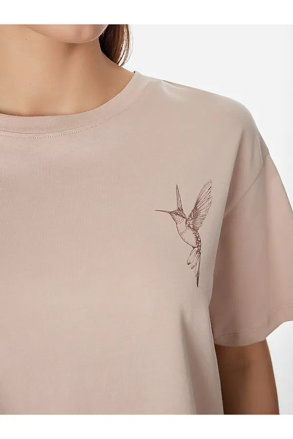 Комплект женский (джемпер, бриджи) MARK FORMELLE, холодный бежевый +цветы на коричневом - фото 2