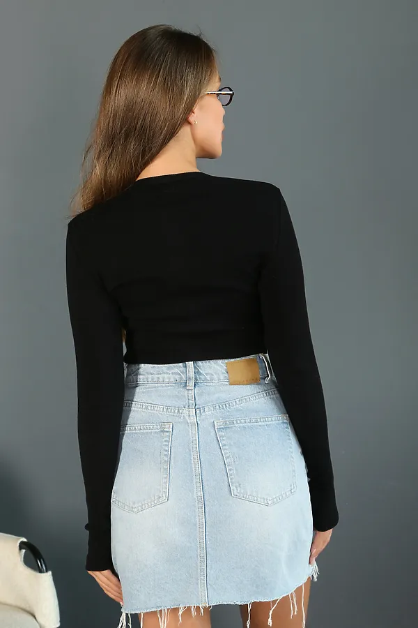 Лонгслив ЛГ-02 НАТАЛИ, черный - фото 2