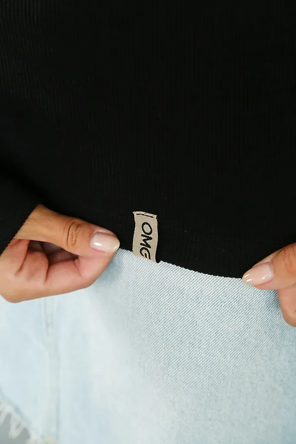 Лонгслив ЛГ-02 НАТАЛИ, черный - фото 2