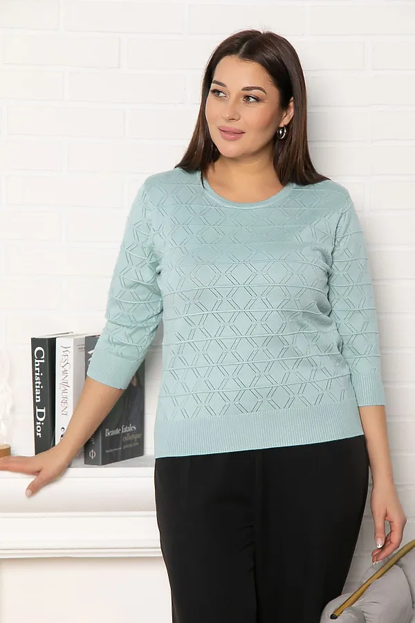 Блуза Аэлита LADY TAIGA, ментол - фото 2