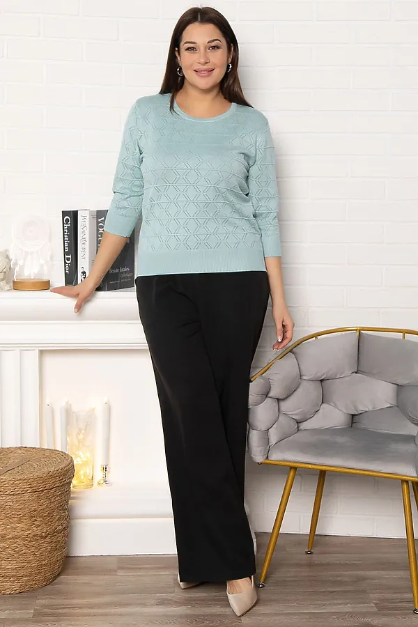 Блуза Аэлита LADY TAIGA, ментол - фото 2