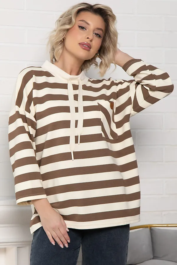 Джемпер Сафира LADY TAIGA, бежево-коричневый - фото 2