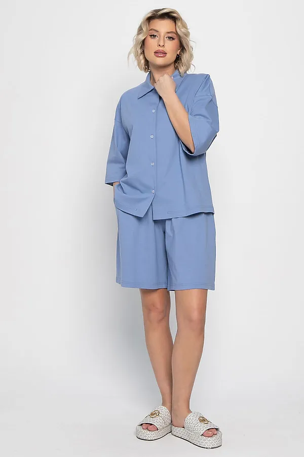 Костюм домашний Облачный уют LADY TAIGA, голубой - фото 2