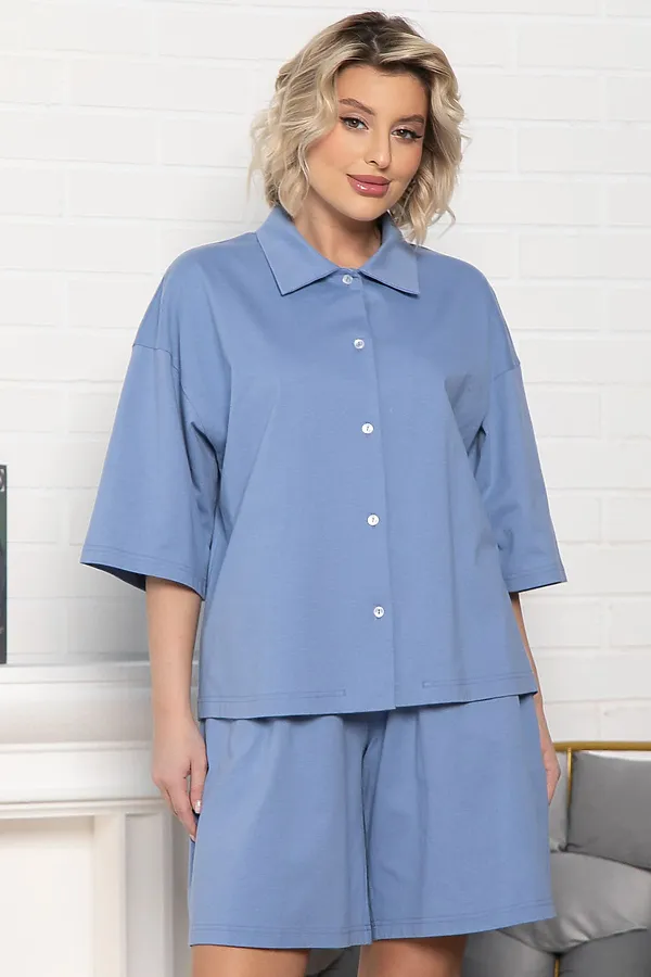 Костюм домашний Облачный уют LADY TAIGA, голубой - фото 2