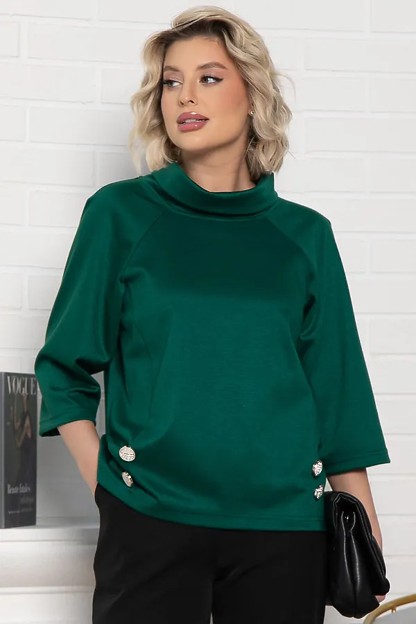 Джемпер Эдельвейс LADY TAIGA, изумруд - фото 2