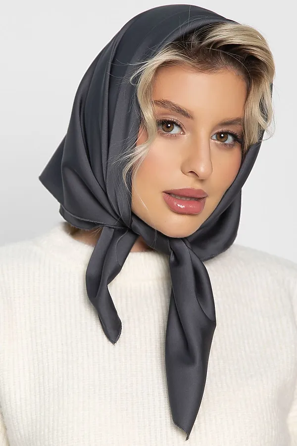 Косынка с завязками LADY TAIGA, графит - фото 2