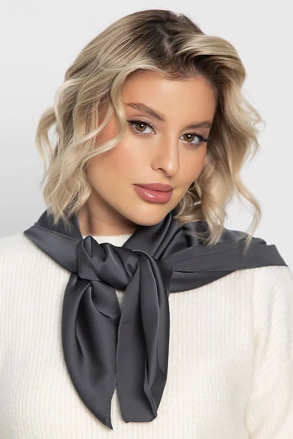 Косынка с завязками LADY TAIGA, графит - фото 2