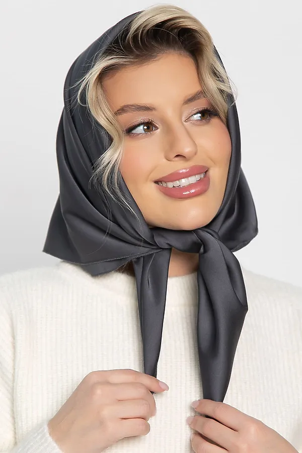 Косынка с завязками LADY TAIGA, графит - фото 2