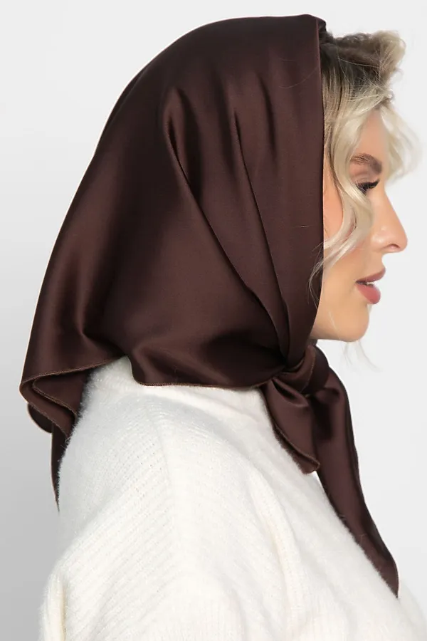 Косынка с завязками LADY TAIGA, шоколад - фото 2