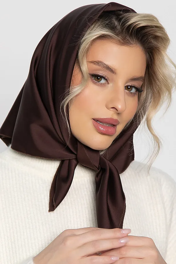 Косынка с завязками LADY TAIGA, шоколад - фото 2