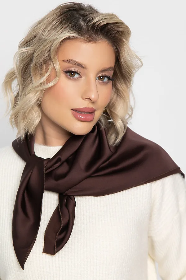 Косынка с завязками LADY TAIGA, шоколад - фото 2