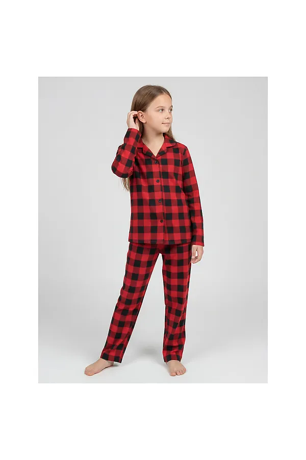 Пижама кулирка YOULALA, красный - фото 2