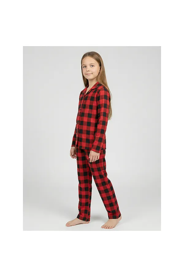 Пижама кулирка YOULALA, красный - фото 2