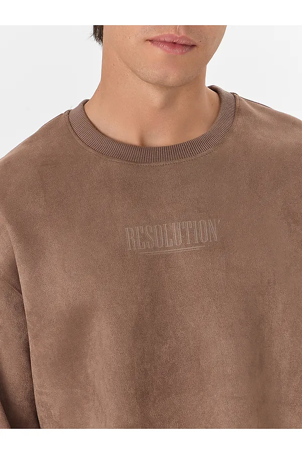 Свитшот мужской MARK FORMELLE, тауп +печать - фото 2