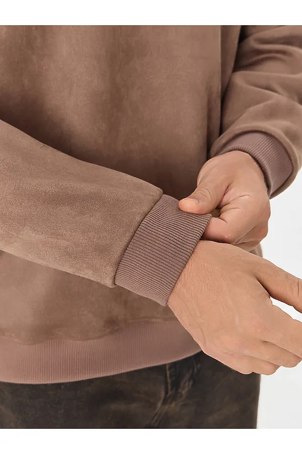 Свитшот мужской MARK FORMELLE, тауп +печать - фото 2