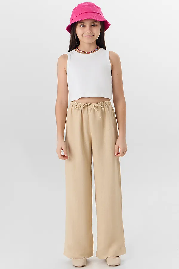 Брюки для девочек MARK FORMELLE, св.бежевый - фото 2