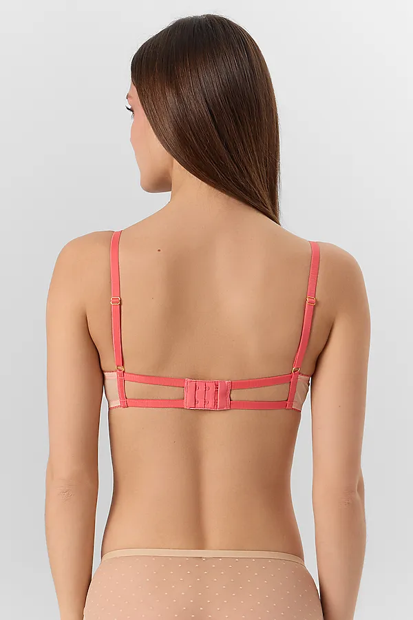 Бюстгальтер женский MARK FORMELLE, коралловые цветочки на пудре - фото 2