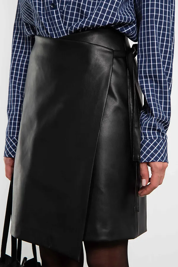 Юбка Муза из эко кожи KOSMOS, черный - фото 2