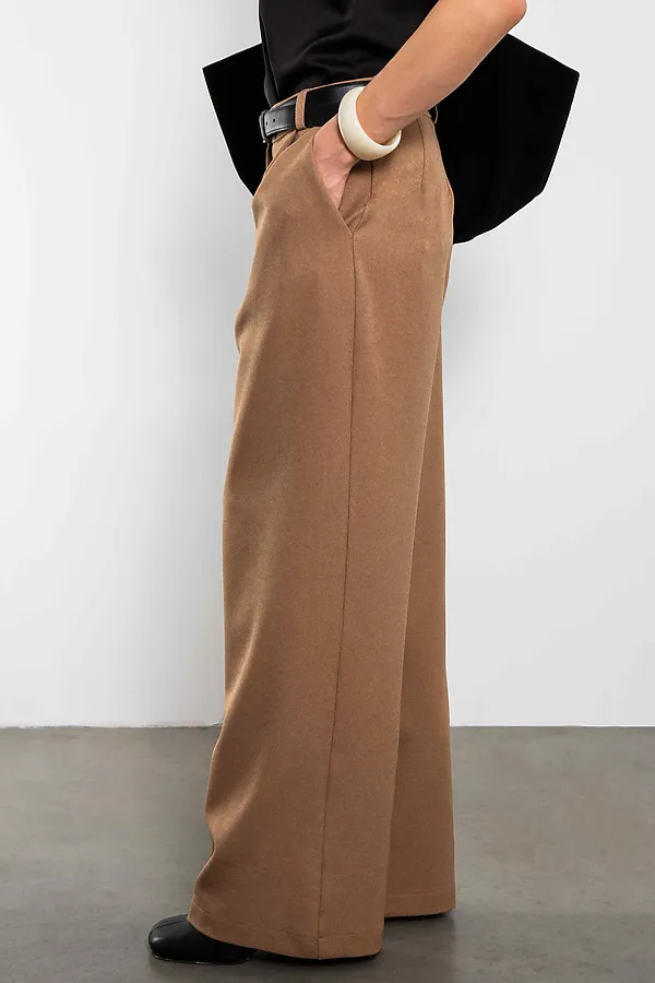 Брюки палаццо Basic KOSMOS, песочный - фото 2