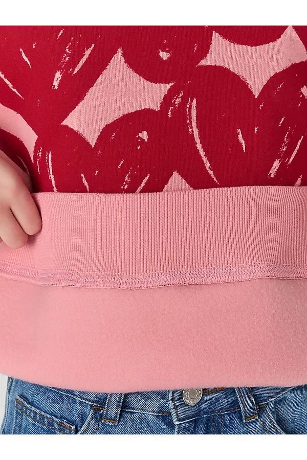 Джемпер для девочек MARK FORMELLE, сердечки на розовом - фото 2