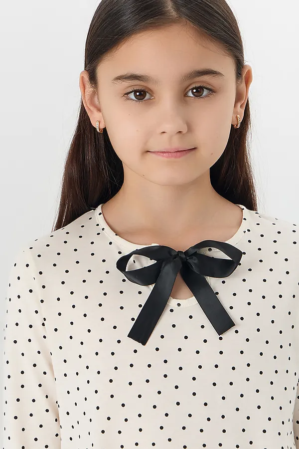 Платье MARK FORMELLE, горошек на молочном - фото 2