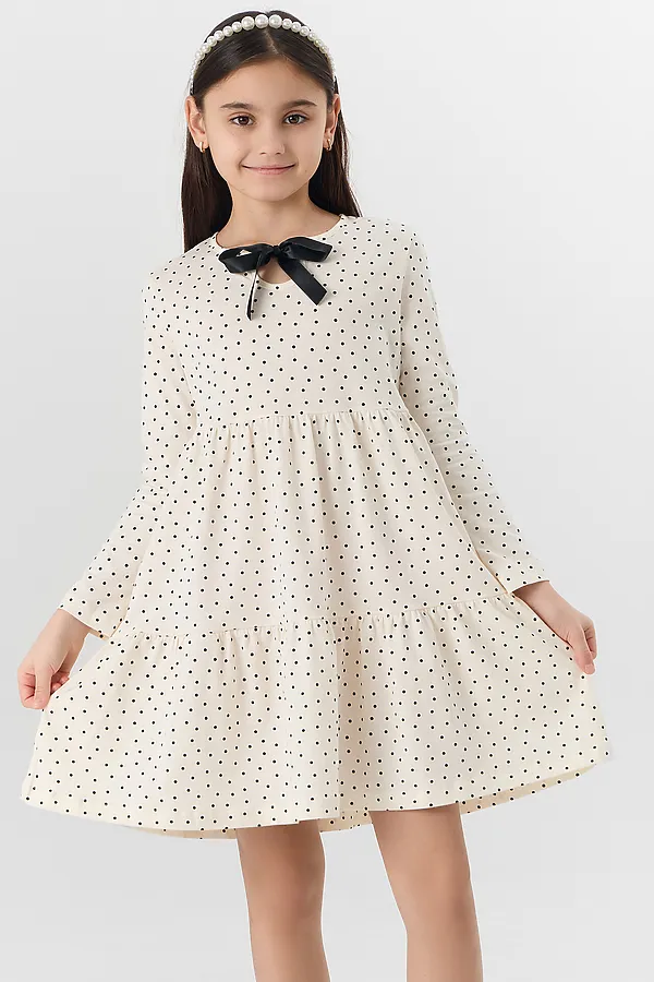 Платье MARK FORMELLE, горошек на молочном - фото 2