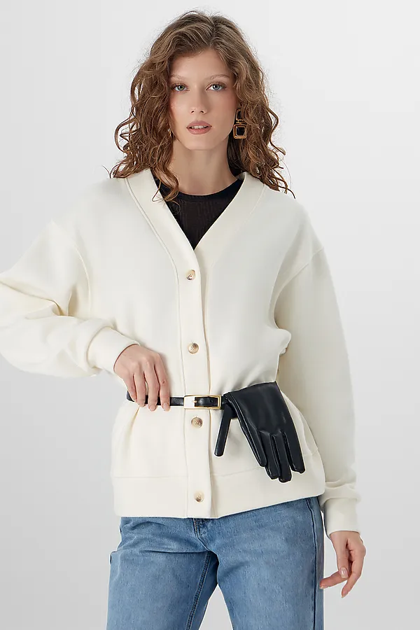 Кардиган женский MARK FORMELLE, молочный - фото 2