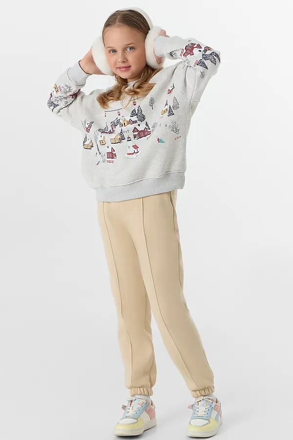 Брюки для девочек MARK FORMELLE, св.бежевый - фото 2